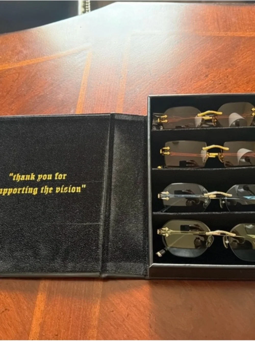 Rimless Gradient Lens Sunglasses - JAMES ORO